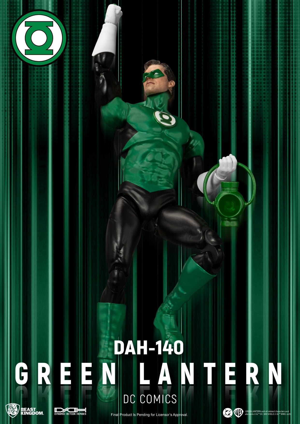 BEAST KINGDOM - DC Comics GREEN LANTERN DYNAMIC 8CTION HEROES FIGURE (Pre-Order Ships Nov 2025)