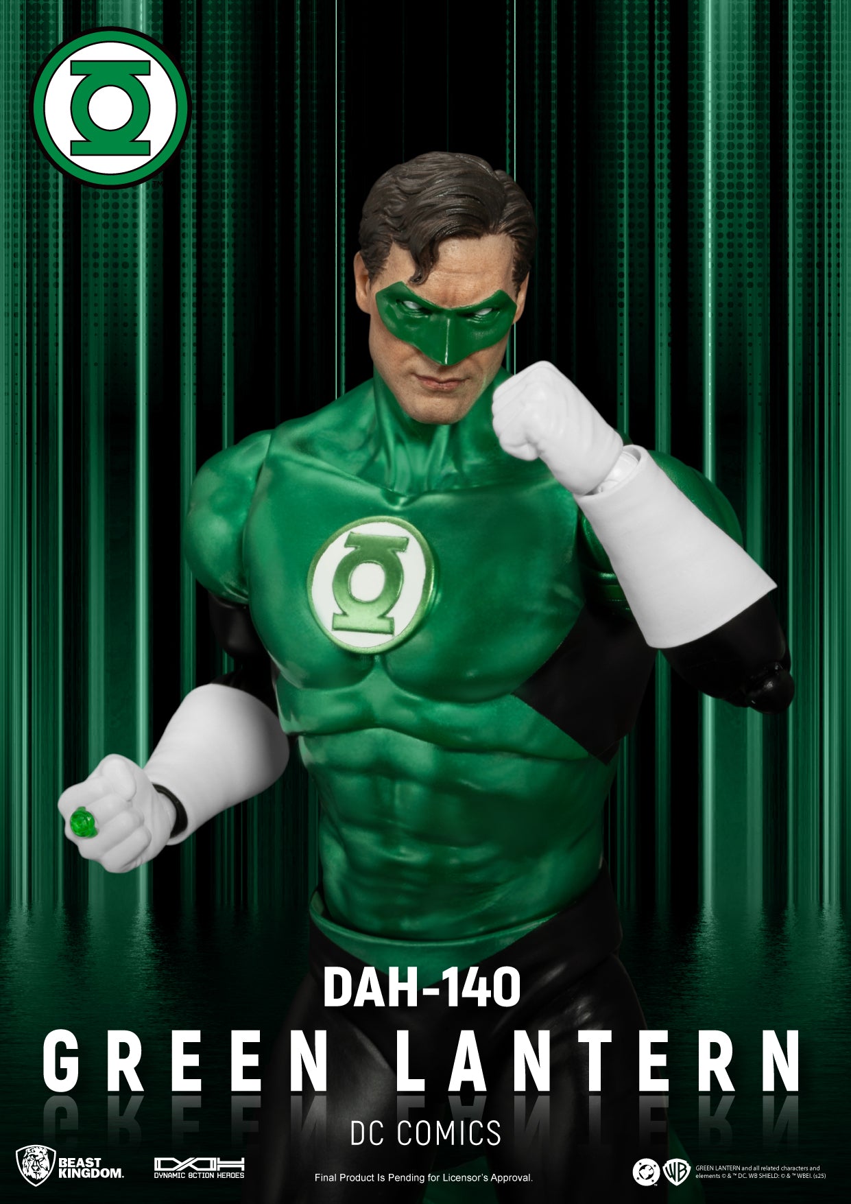 BEAST KINGDOM - DC Comics GREEN LANTERN DYNAMIC 8CTION HEROES FIGURE (Pre-Order Ships Nov 2025)