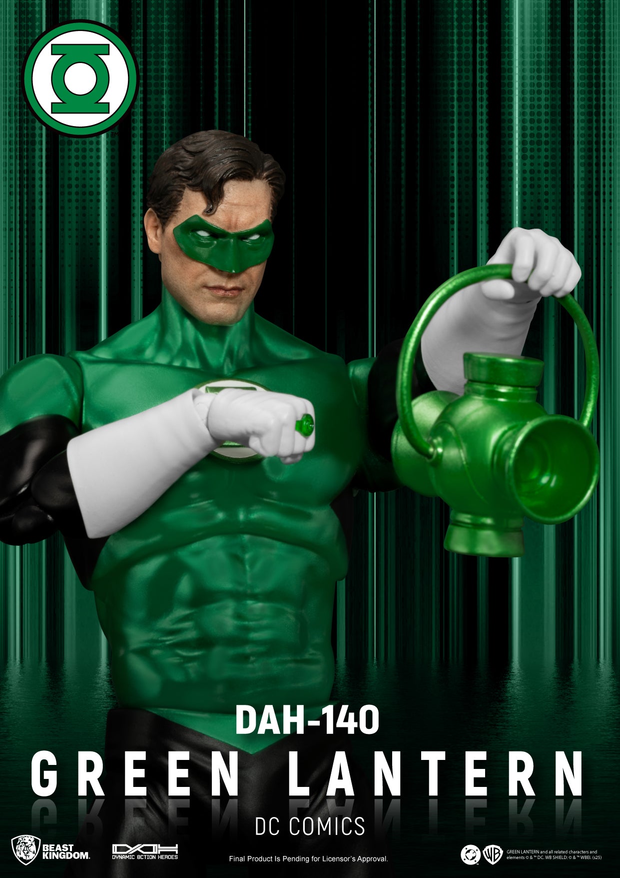 BEAST KINGDOM - DC Comics GREEN LANTERN DYNAMIC 8CTION HEROES FIGURE (Pre-Order Ships Nov 2025)