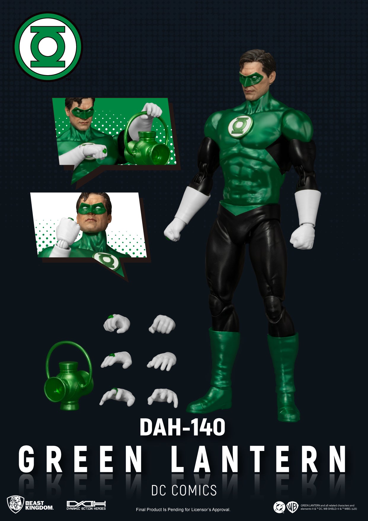 BEAST KINGDOM - DC Comics GREEN LANTERN DYNAMIC 8CTION HEROES FIGURE (Pre-Order Ships Nov 2025)