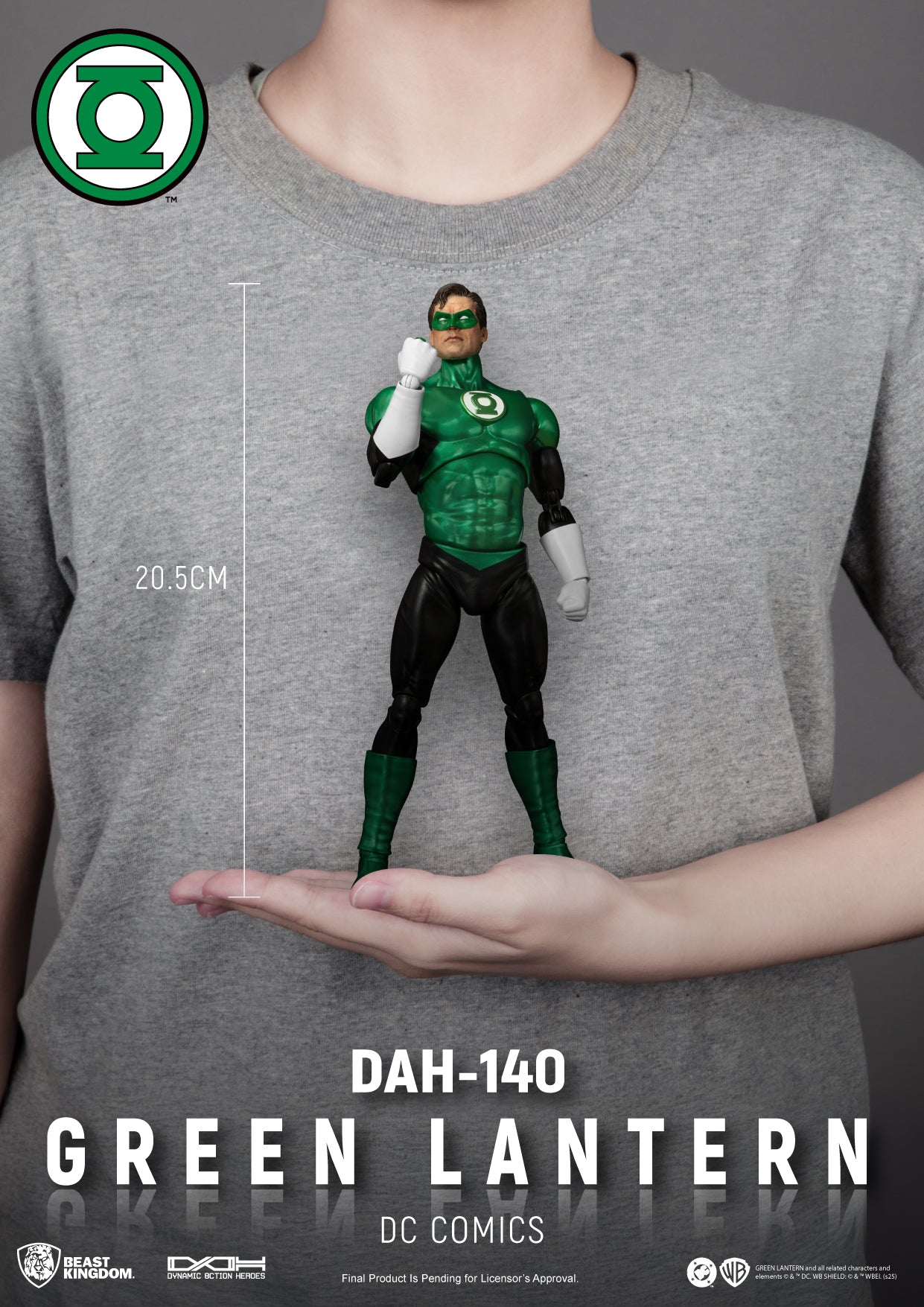 BEAST KINGDOM - DC Comics GREEN LANTERN DYNAMIC 8CTION HEROES FIGURE (Pre-Order Ships Nov 2025)