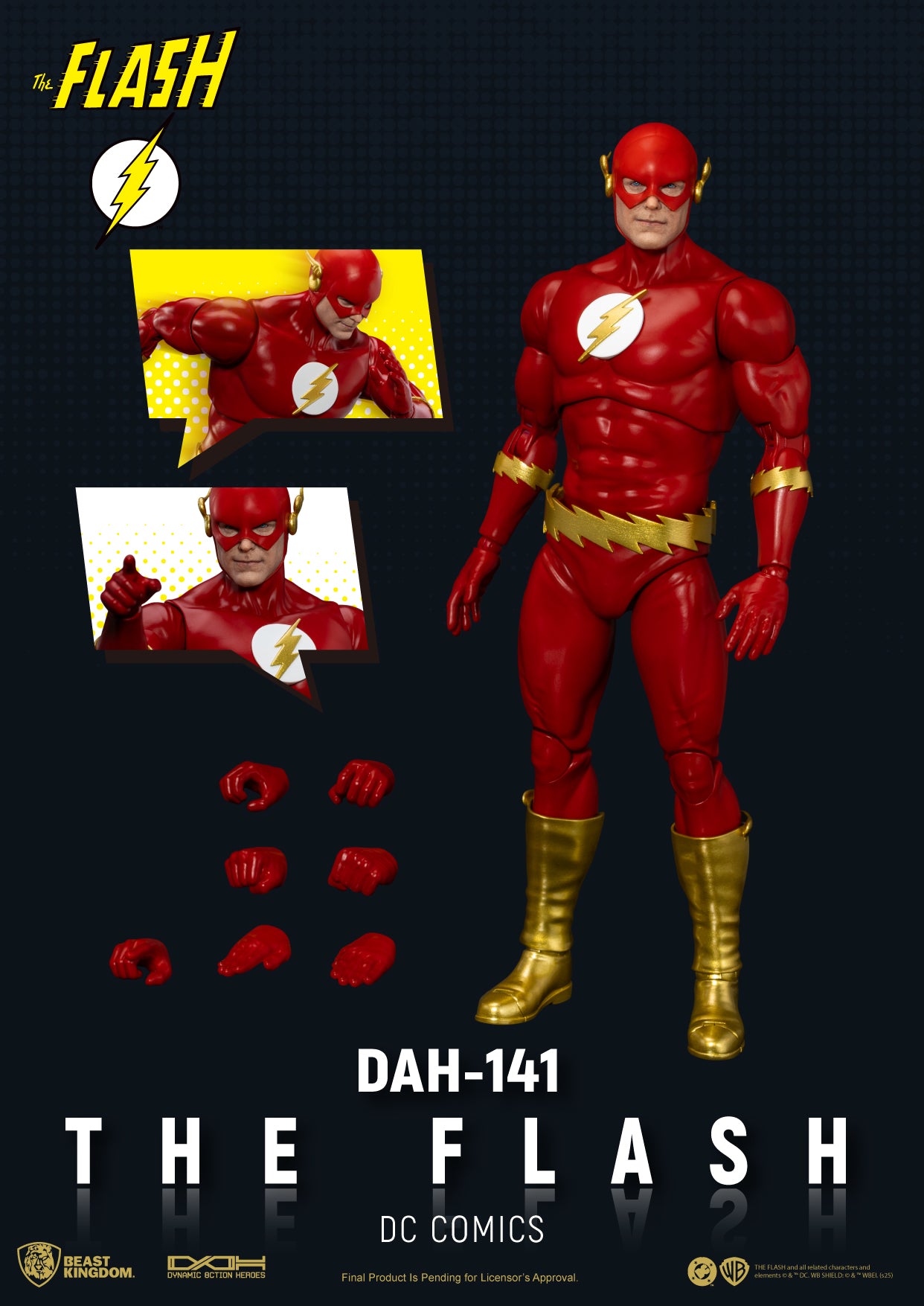 BEAST KINGDOM - DC Comics THE FLASH DYNAMIC 8CTION HEROES FIGURE (Pre-Order Ships Nov 2025)