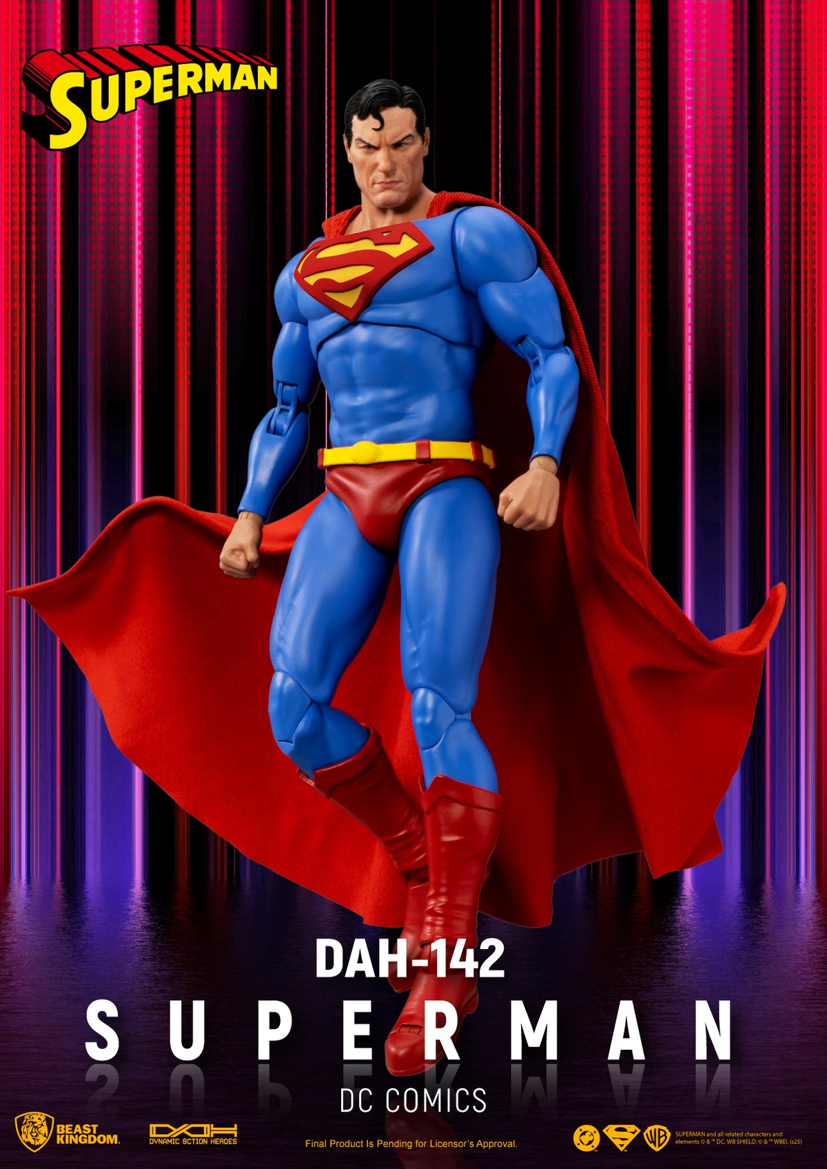 BEAST KINGDOM - DC Comics SUPERMAN DYNAMIC 8CTION HEROES FIGURE (Pre-Order Ships Nov 2025)
