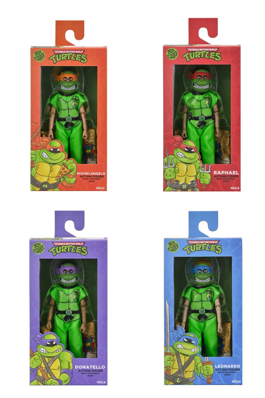 NECA - Ben Cooper Costume Kids Collection - Teenage Mutant Ninja Turtles (1987 Cartoon) Figure Set of 7 (Pre-Order Ships March 2026)