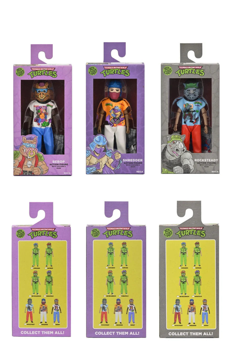 NECA - Ben Cooper Costume Kids Collection - Teenage Mutant Ninja Turtles (1987 Cartoon) Figure Set of 7 (Pre-Order Ships March 2026)