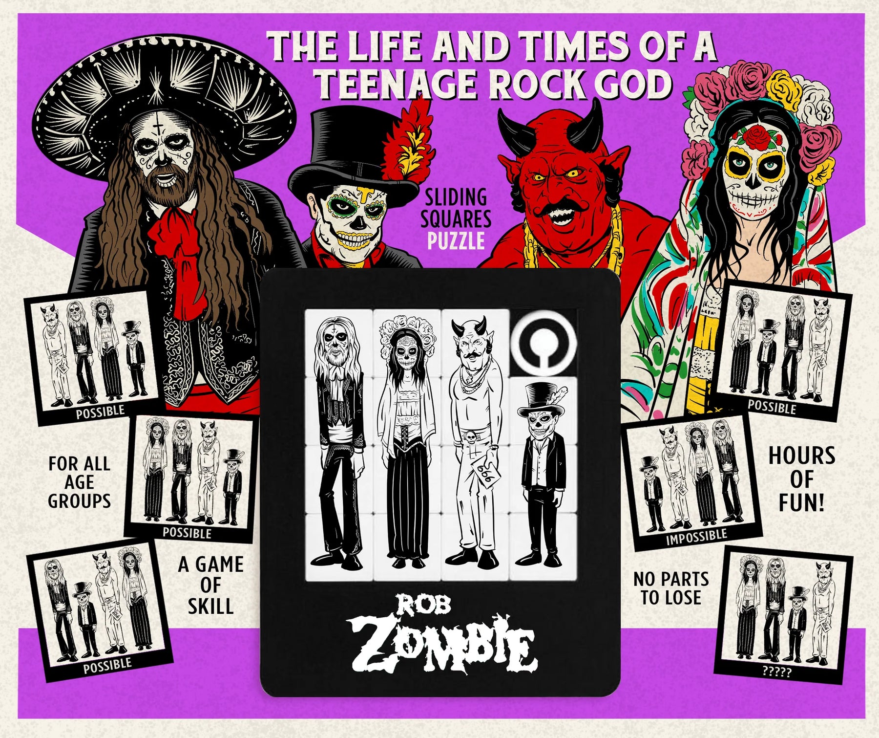 Monster General Store - Rob Zombie: The Life And Times Of A Teenage Rock God Slide Puzzle