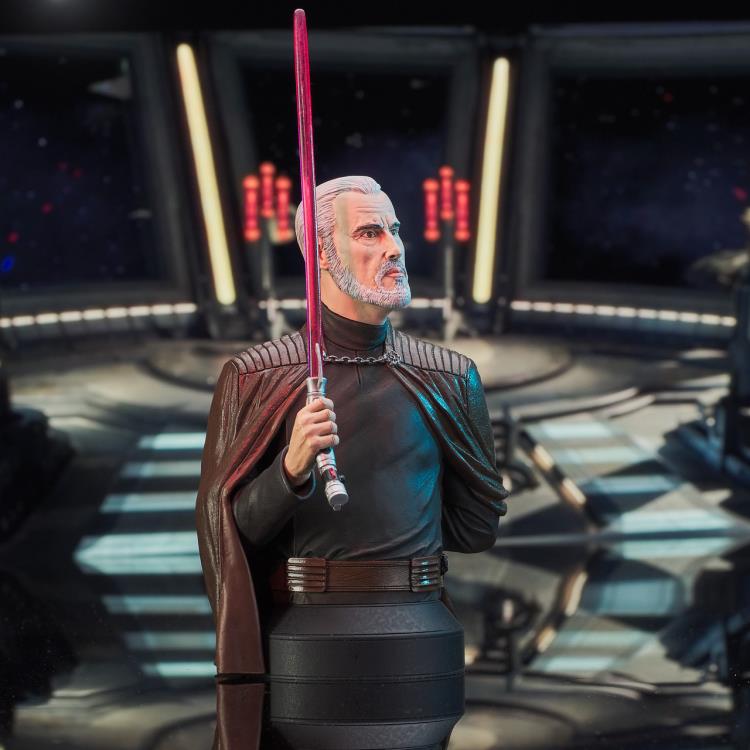DIAMOND SELECT - Star Wars: Revenge of the Sith Count Dooku 1/6 Scale Limited Edition Bust