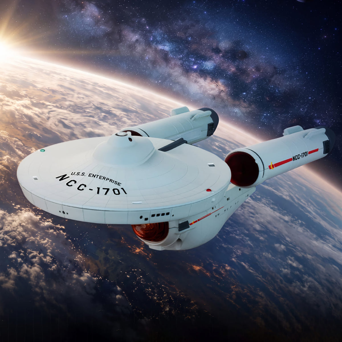 STAR TREK - EGG ATTACK FLOATING (EAF-012) - U.S.S. ENTERPRISE NCC-1701