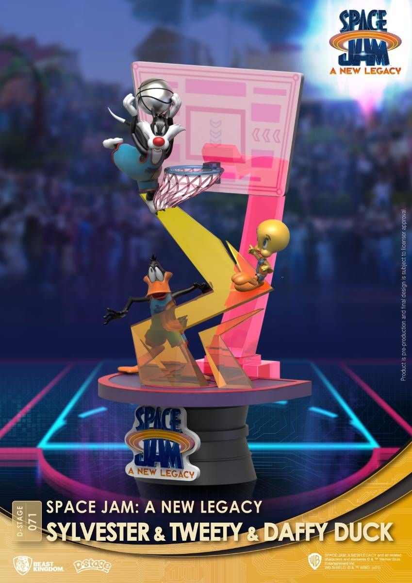 BEAST KINGDOM - SPACE JAM A NEW LEGACY: SYLVESTER & TWEETY DIORAMA STAGE 6" STATUE