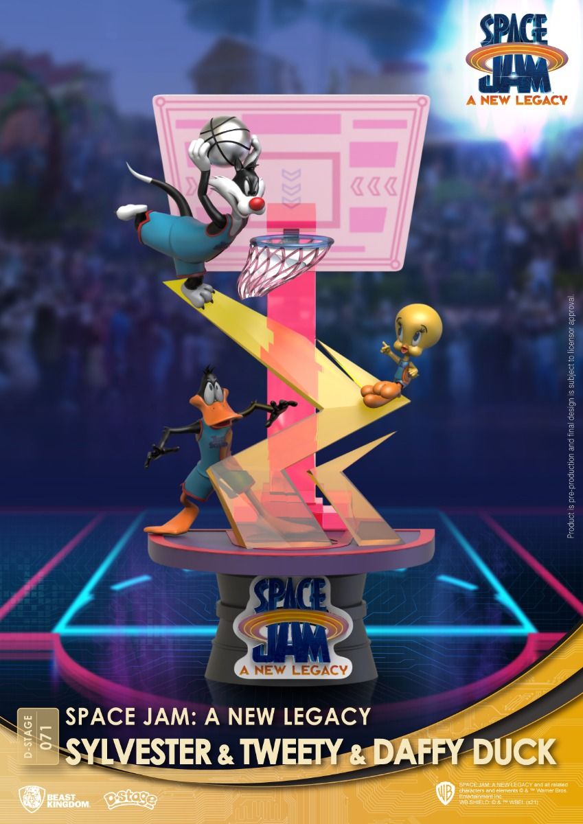 BEAST KINGDOM - SPACE JAM A NEW LEGACY: SYLVESTER & TWEETY DIORAMA STAGE 6" STATUE