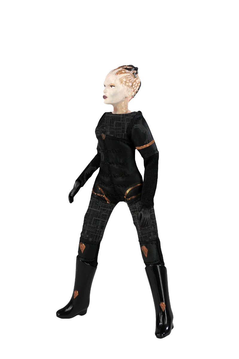 Damaged Package Mego Topps X - Star Trek - Borg Queen 8" Action Figure