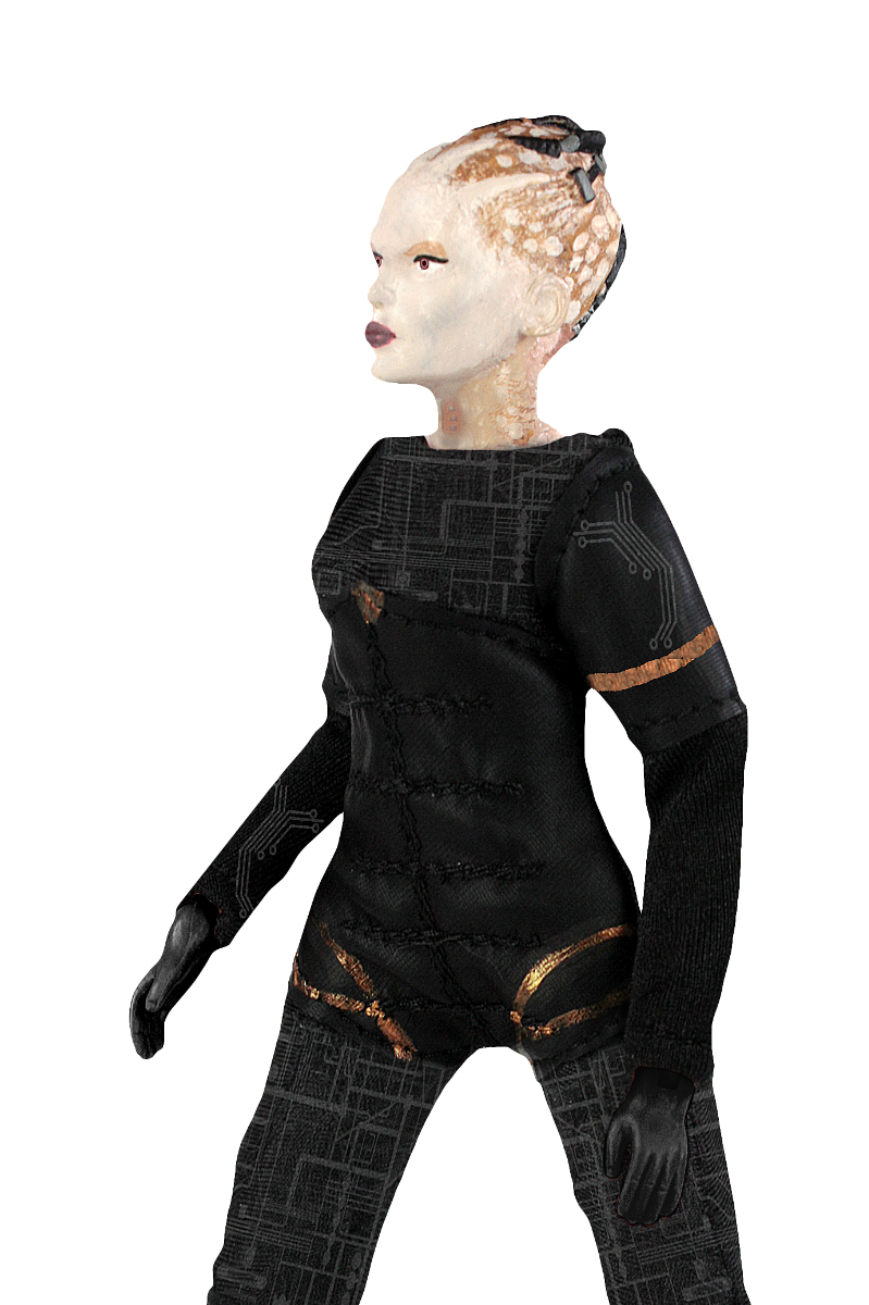 Damaged Package Mego Topps X - Star Trek - Borg Queen 8" Action Figure