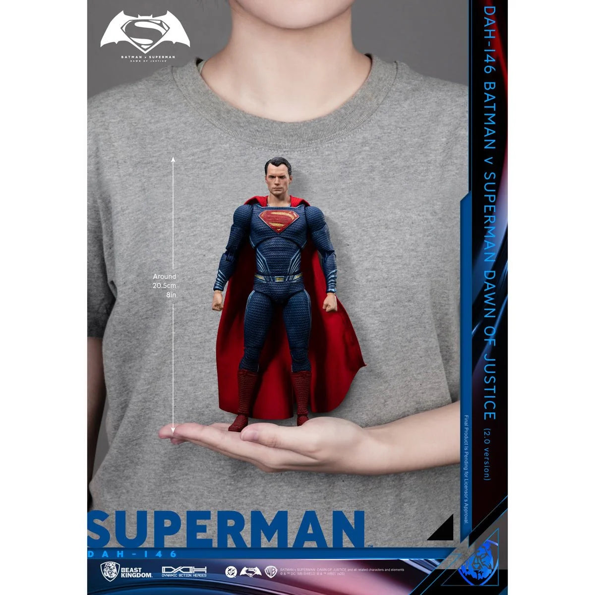 BATMAN v SUPERMAN: DAWN OF JUSTICE - DYNAMIC 8CTION HEROES (DAH-146) SUPERMAN 2.0 ACTION FIGURE (PRE-ORDER SHIPS NOVEMBER 2026)