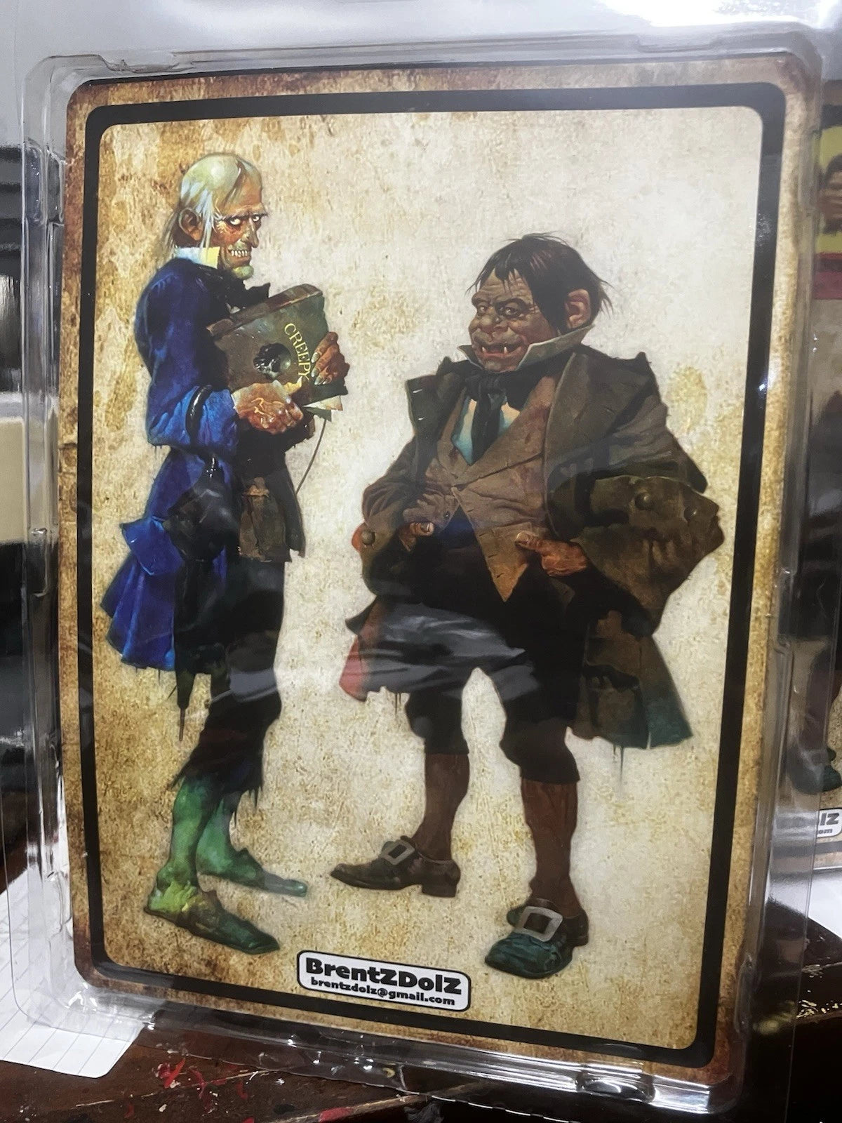 Brentz Dolz Eerie Magazine - Uncle Creepy & Cousin Eerie 8" Art Action Figure Set