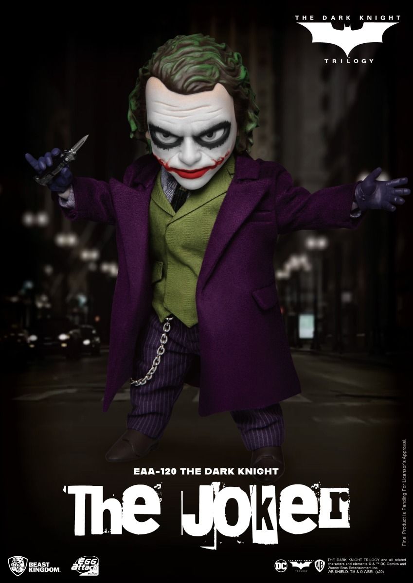 BEAST KINGDOM - THE DARK KNIGHT - THE JOKER EGG ATTACK ACTION FIGURE
