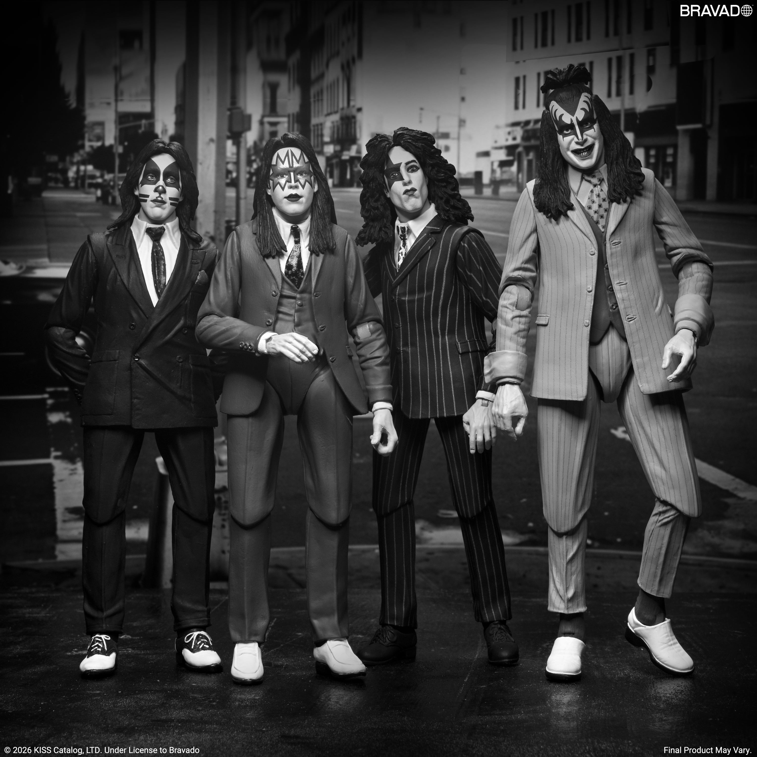 NECA - KISS - Dressed To Kill Album Cover 7" Scale Action Figure 4-Pack (Pre-Order Ships 4th Quarter 2026)