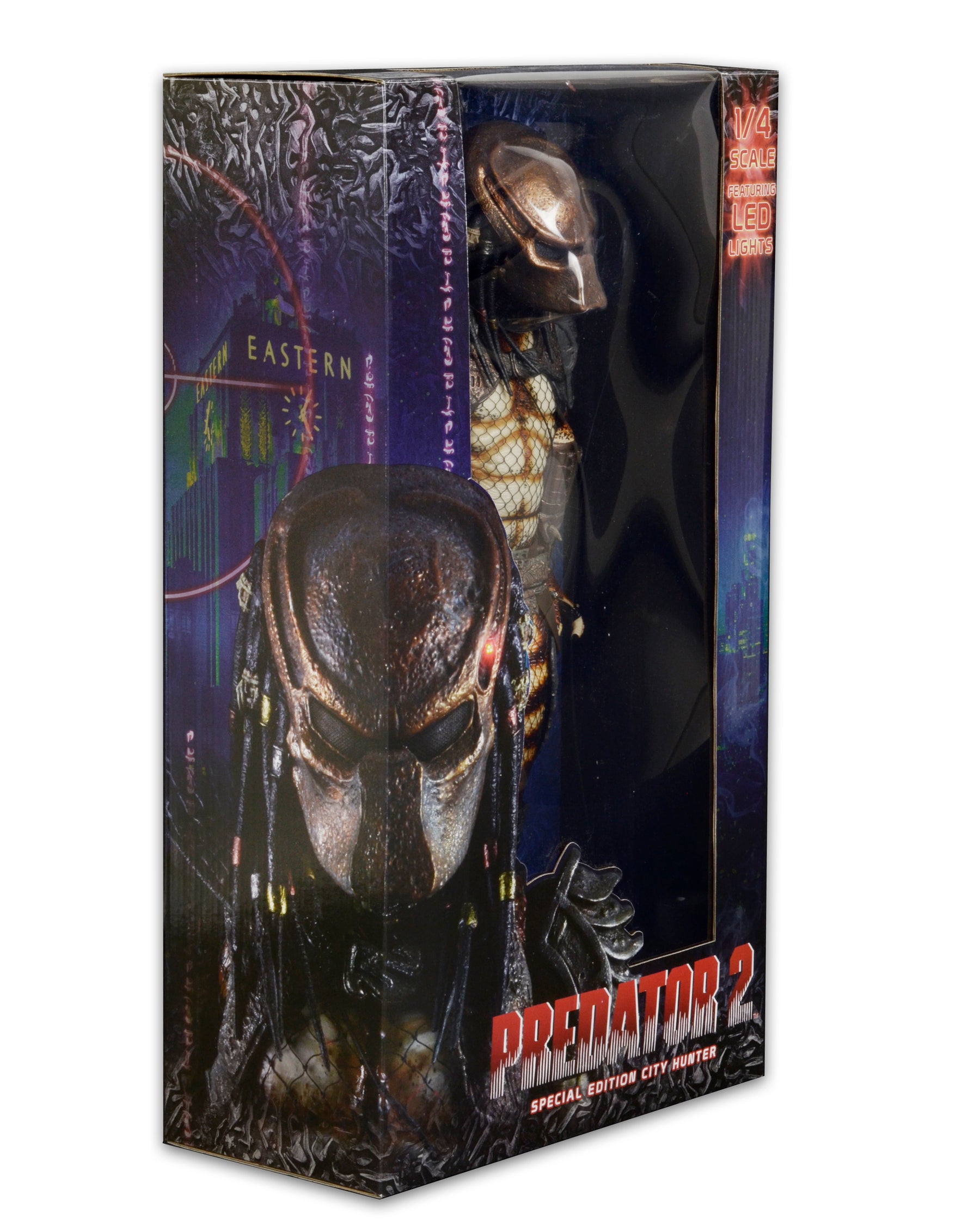 NECA - Predator 2 - City Hunter Predator with LED Lights 1/4 Scale Action Figure (Pre-Order Ships November 2025)