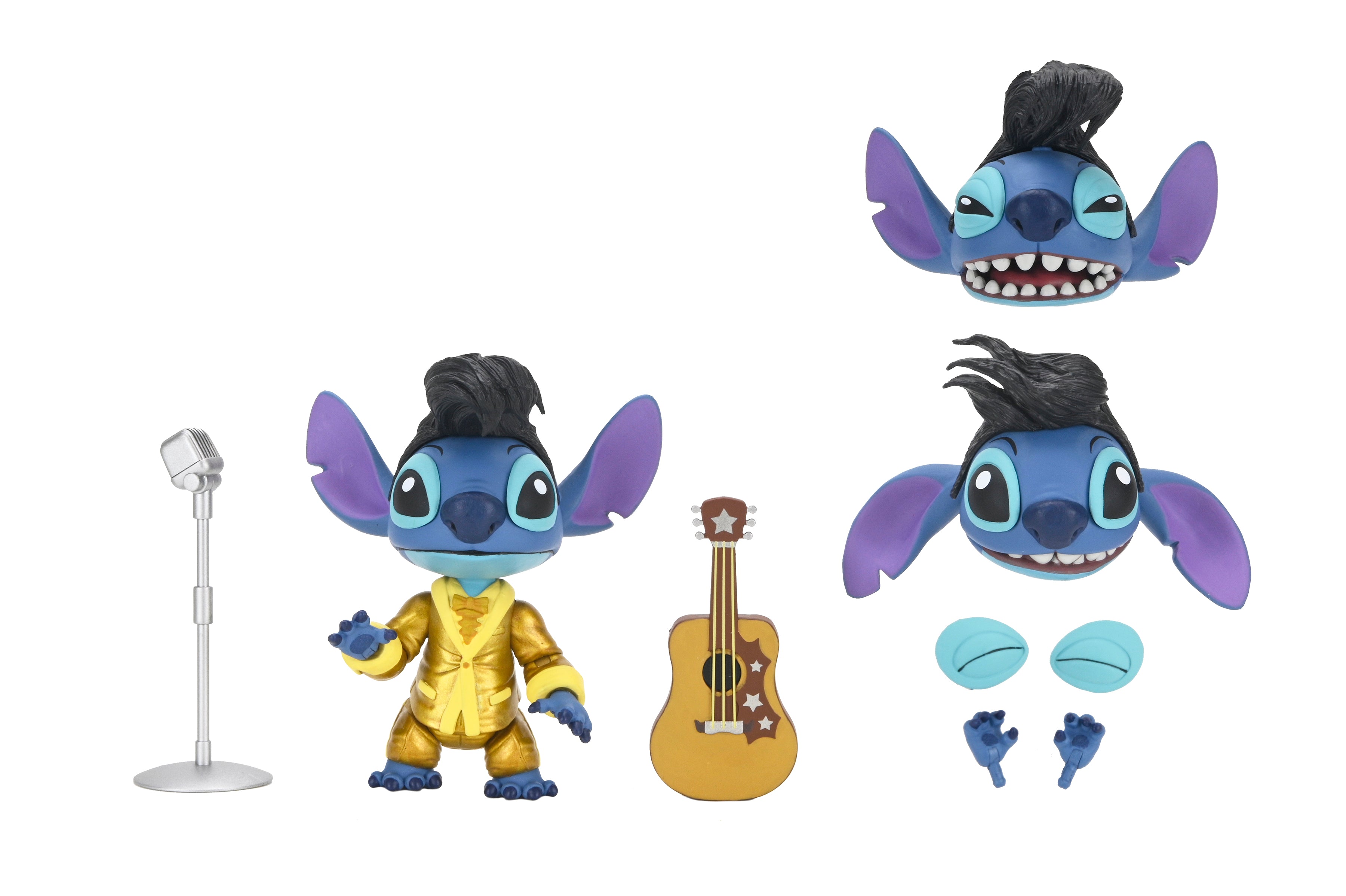 NECA - Disney: Lilo & Stitch - Ultimate Gold Suit Elvis Stitch 7" Scale Action Figure