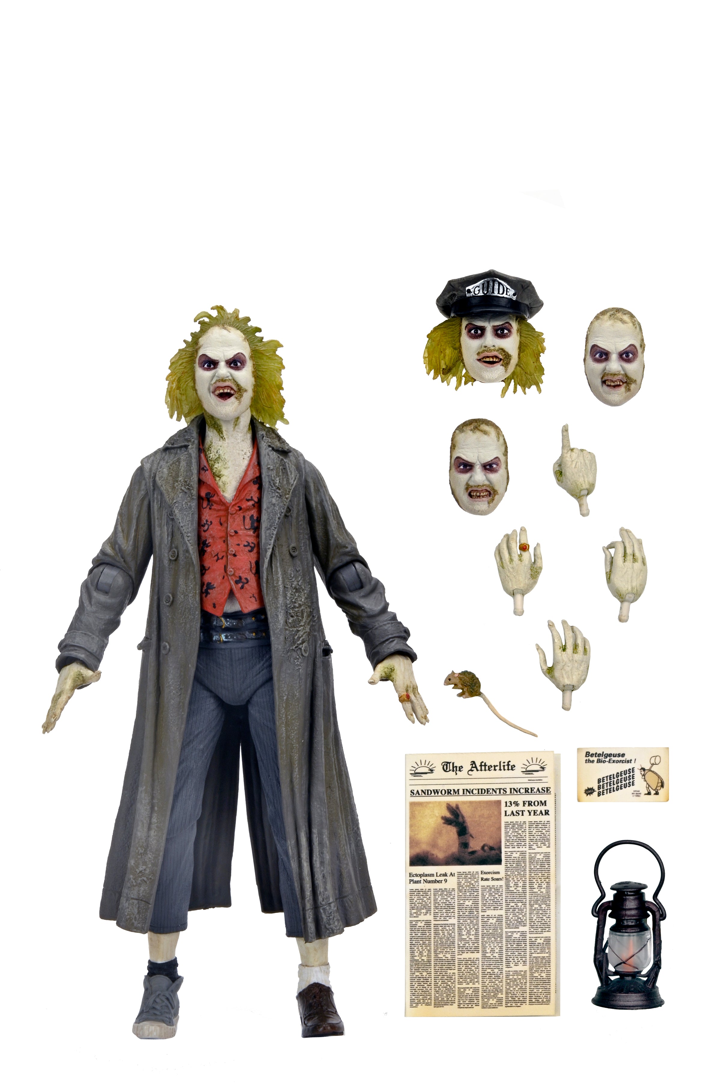 NECA - Beetlejuice (1988) - Ultimate Beetlejuice "Bio-Exorcist" Tour Guide 7" Action Figure