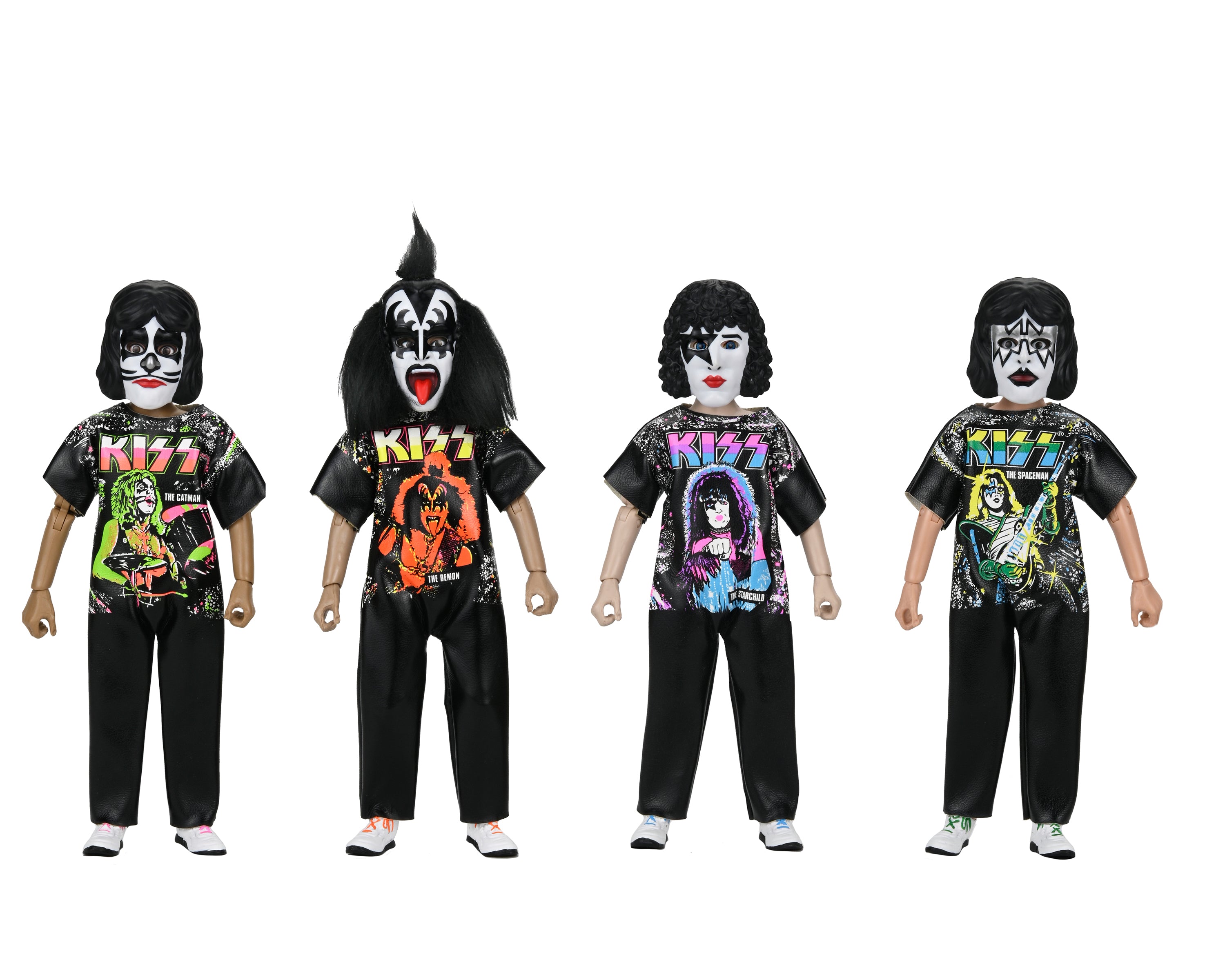 NECA - Ben Cooper Costume Kids Collection - KISS Clothed Action Figure Set of 4