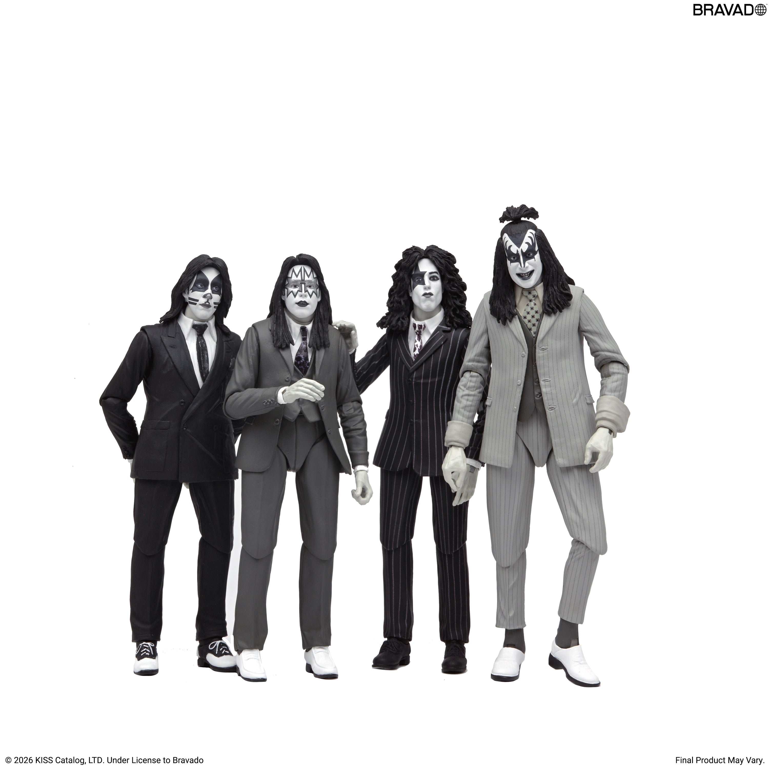 NECA - KISS - Dressed To Kill Album Cover 7" Scale Action Figure 4-Pack (Pre-Order Ships 4th Quarter 2026)