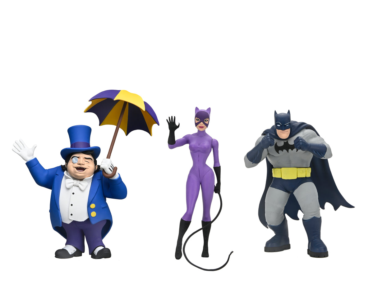 NECA - Toony Comics - DC Comics (Series 2) (Batman, Catwoman, Penguin) 6" Action Figure Bundle (Pre-Order Ships November 2025)