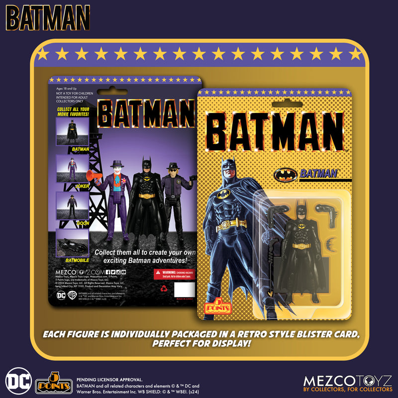 5 Points - Batman (1989): Set of 3 Action Figures (Pre-Order Ships Aug-Oct 2025)