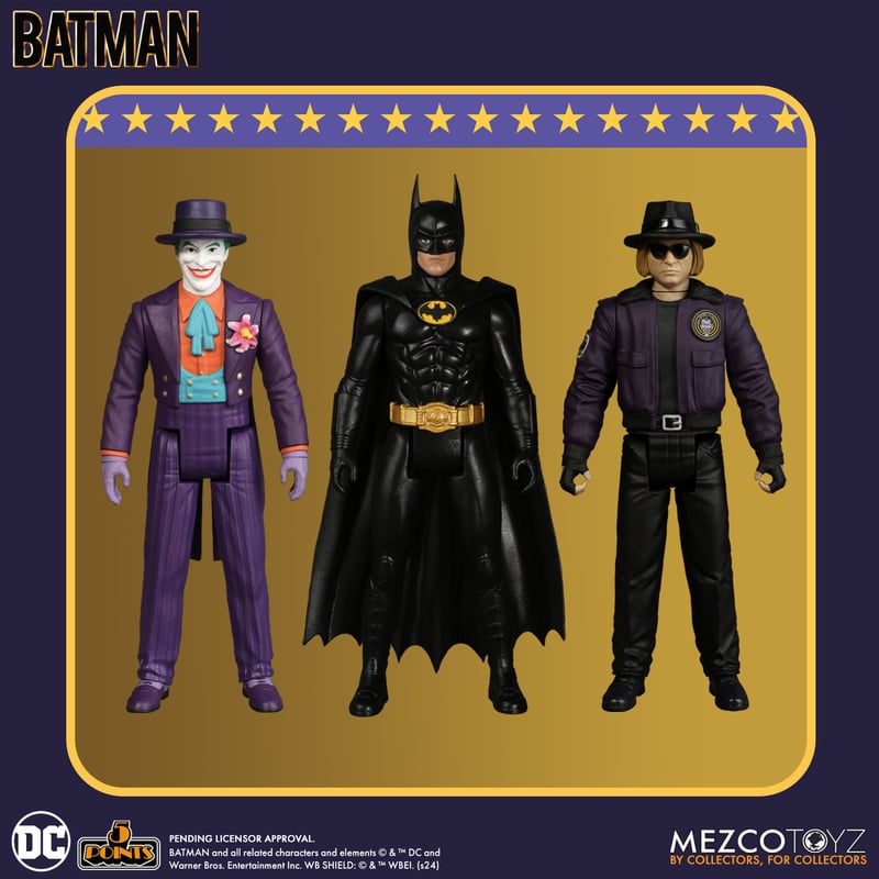 5 Points - Batman (1989): Set of 3 Action Figures (Pre-Order Ships Aug-Oct 2025)