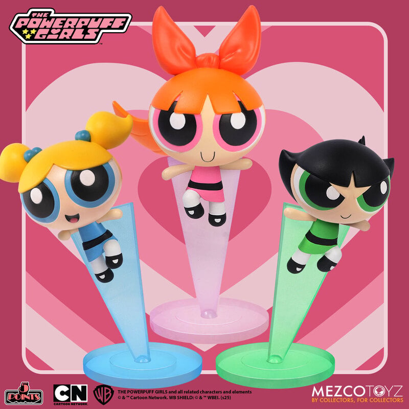 5 Points - The Powerpuff Girls Set of 4 Action Figures (Pre-Order Ships July 2026)