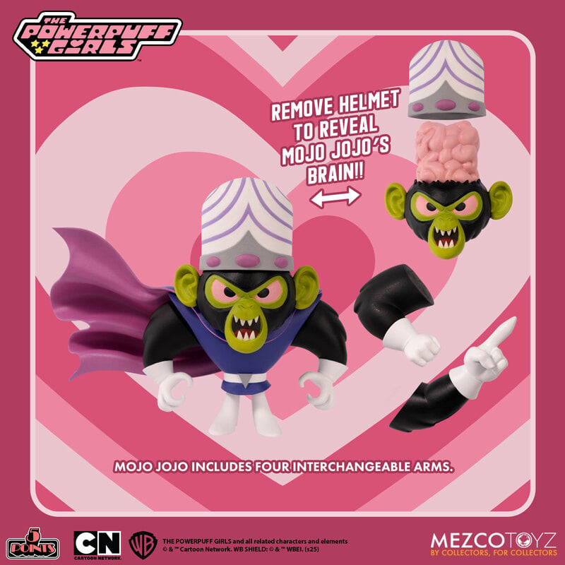 5 Points - The Powerpuff Girls Set of 4 Action Figures (Pre-Order Ships July 2026)
