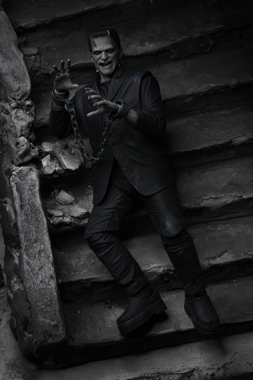 NECA - Universal Monsters - Ultimate Frankenstein's Monster (B&W) 7" Action Figure - Zlc Collectibles