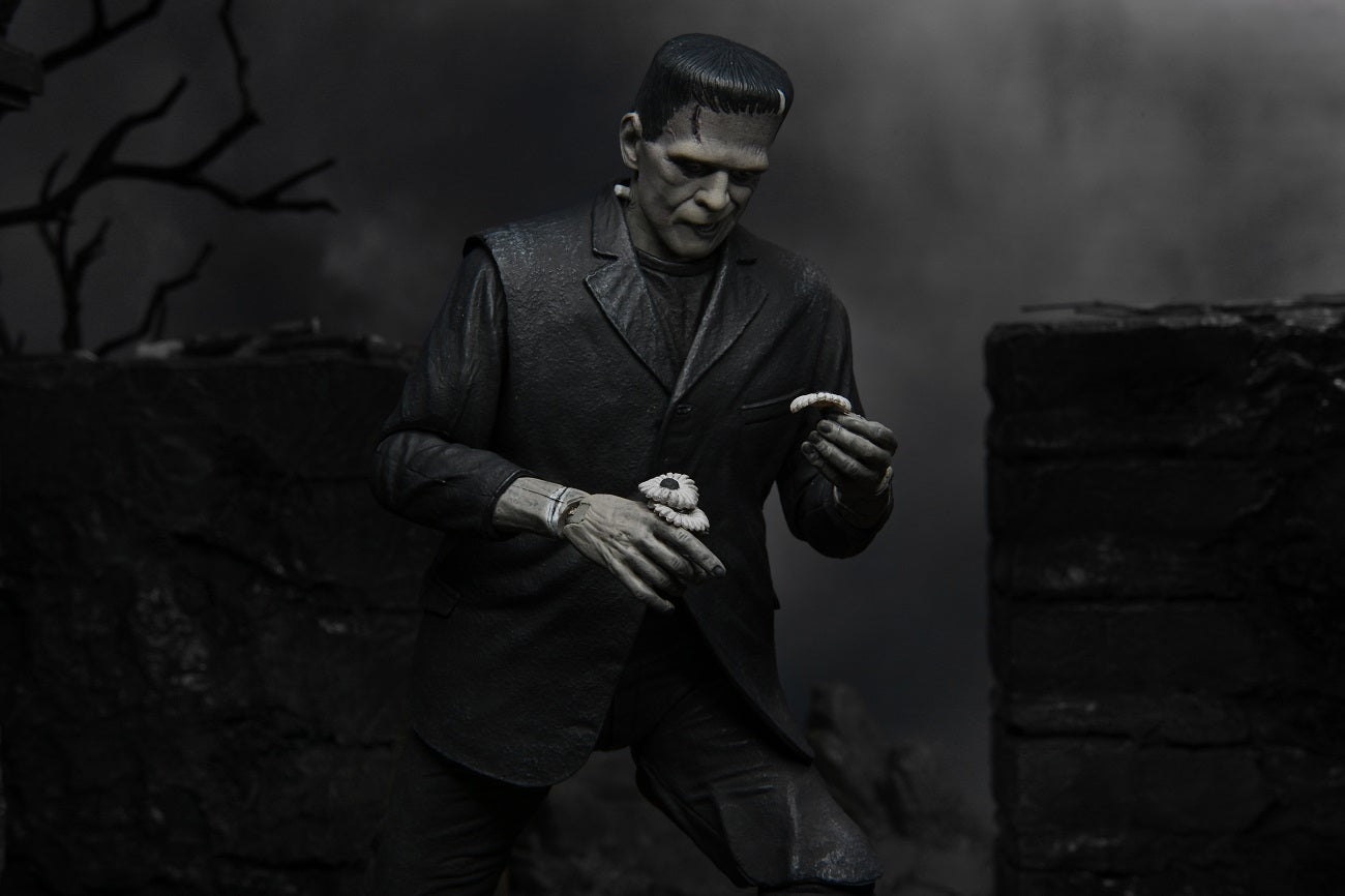 NECA - Universal Monsters - Ultimate Frankenstein's Monster (B&W) 7" Action Figure - Zlc Collectibles