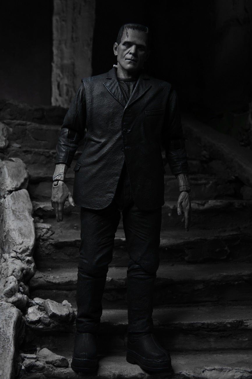 NECA - Universal Monsters - Ultimate Frankenstein's Monster (B&W) 7" Action Figure - Zlc Collectibles