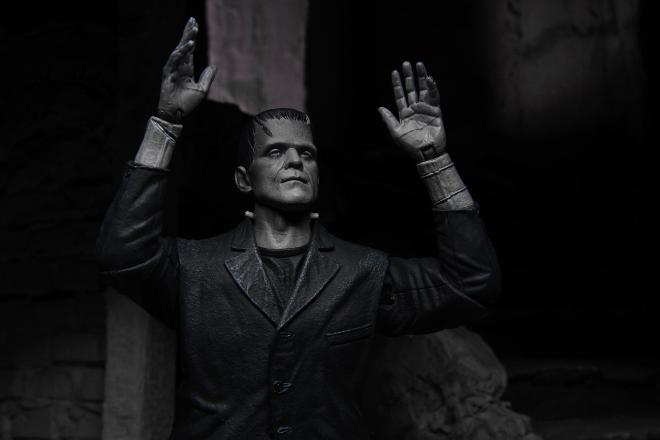 NECA - Universal Monsters - Ultimate Frankenstein's Monster (B&W) 7" Action Figure - Zlc Collectibles