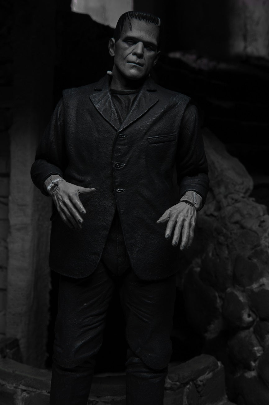 NECA - Universal Monsters - Ultimate Frankenstein's Monster (B&W) 7" Action Figure - Zlc Collectibles
