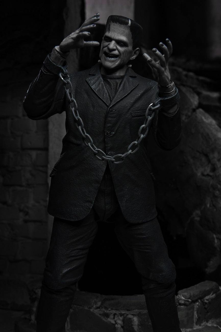 NECA - Universal Monsters - Ultimate Frankenstein's Monster (B&W) 7" Action Figure - Zlc Collectibles