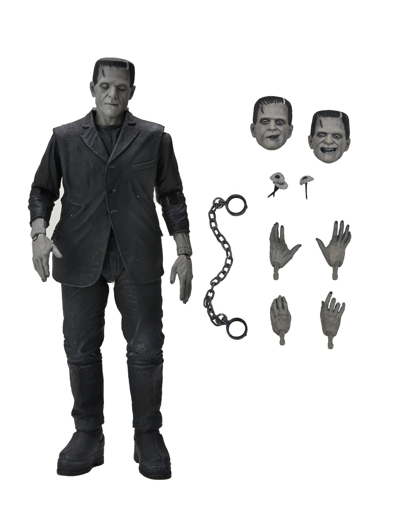 NECA - Universal Monsters - Ultimate Frankenstein's Monster (B&W) 7" Action Figure - Zlc Collectibles