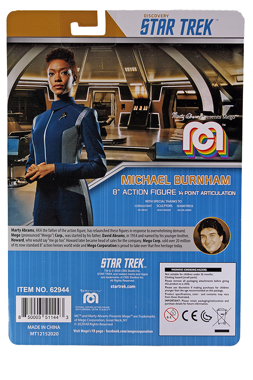 Mego Star Trek Wave 11 - Michael Burnham 8" Action Figure - Zlc Collectibles