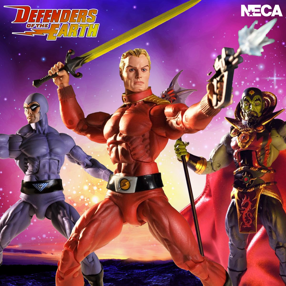 NECA - King Features Defenders of the Earth Series 1 Set of 3 - 7" Action Figures