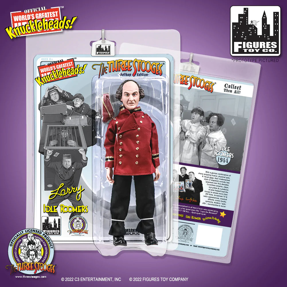 Figures Toy Company - The Three Stooges - Larry (Bellhop) 8" Action Figure