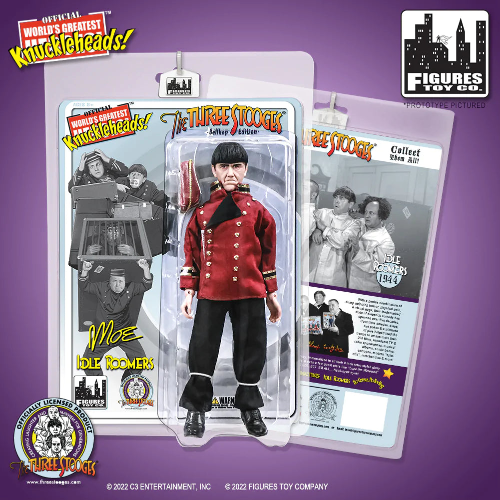 Figures Toy Company - The Three Stooges - Moe (Bellhop) 8" Action Figure