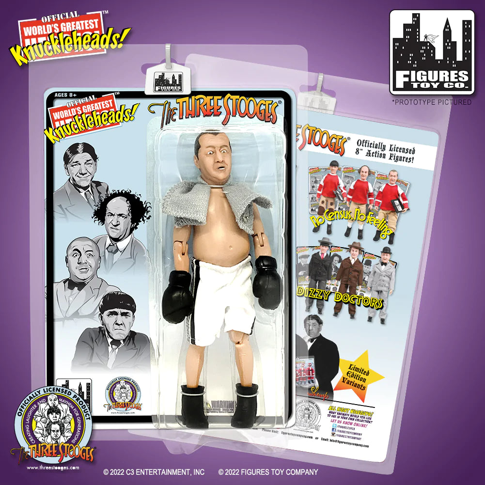 Figures Toy Company - The Three Stooges - Curly (Boxing) 8" Action Figure