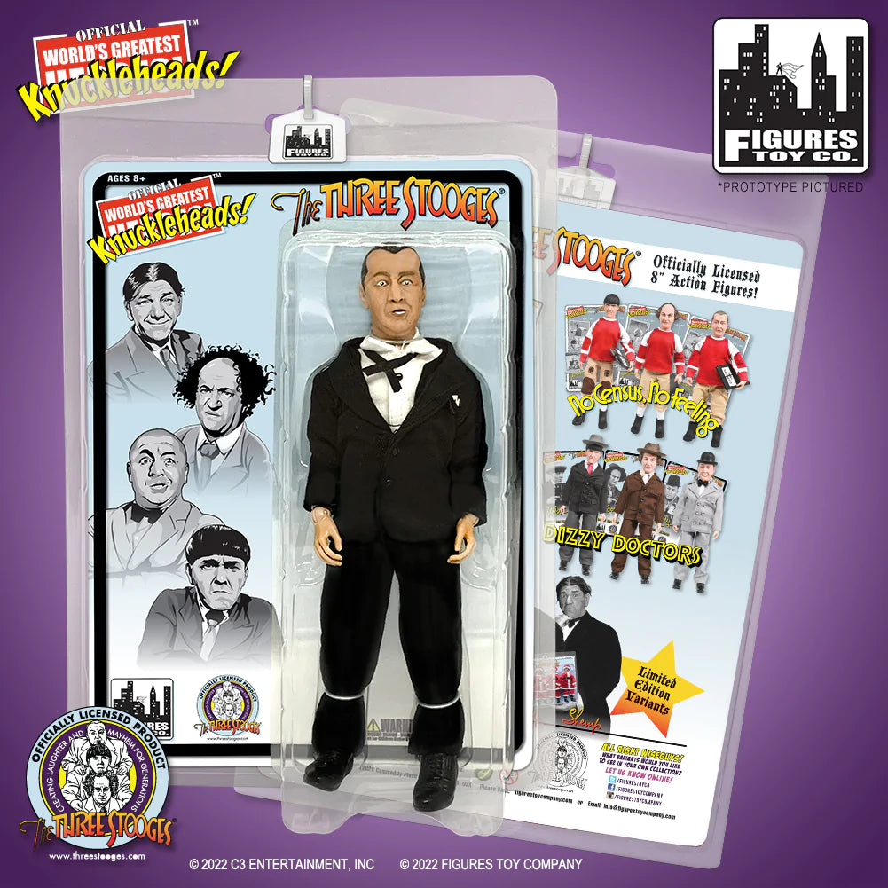 Figures Toy Company - The Three Stooges - Curly (Tuxedo) 8" Action Figure