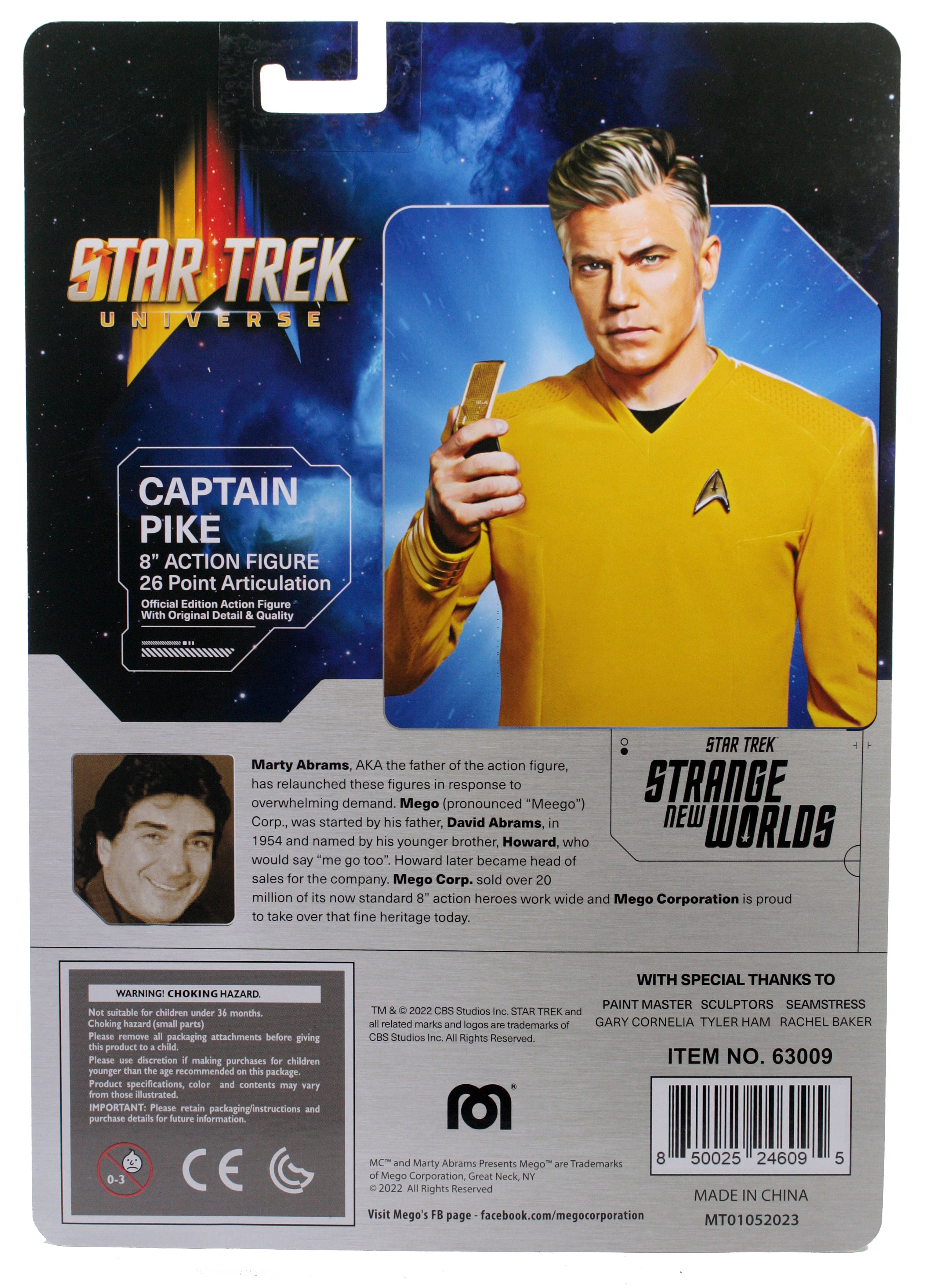 Mego Star Trek Wave 17 - Pike (SNW) 8" Action Figure