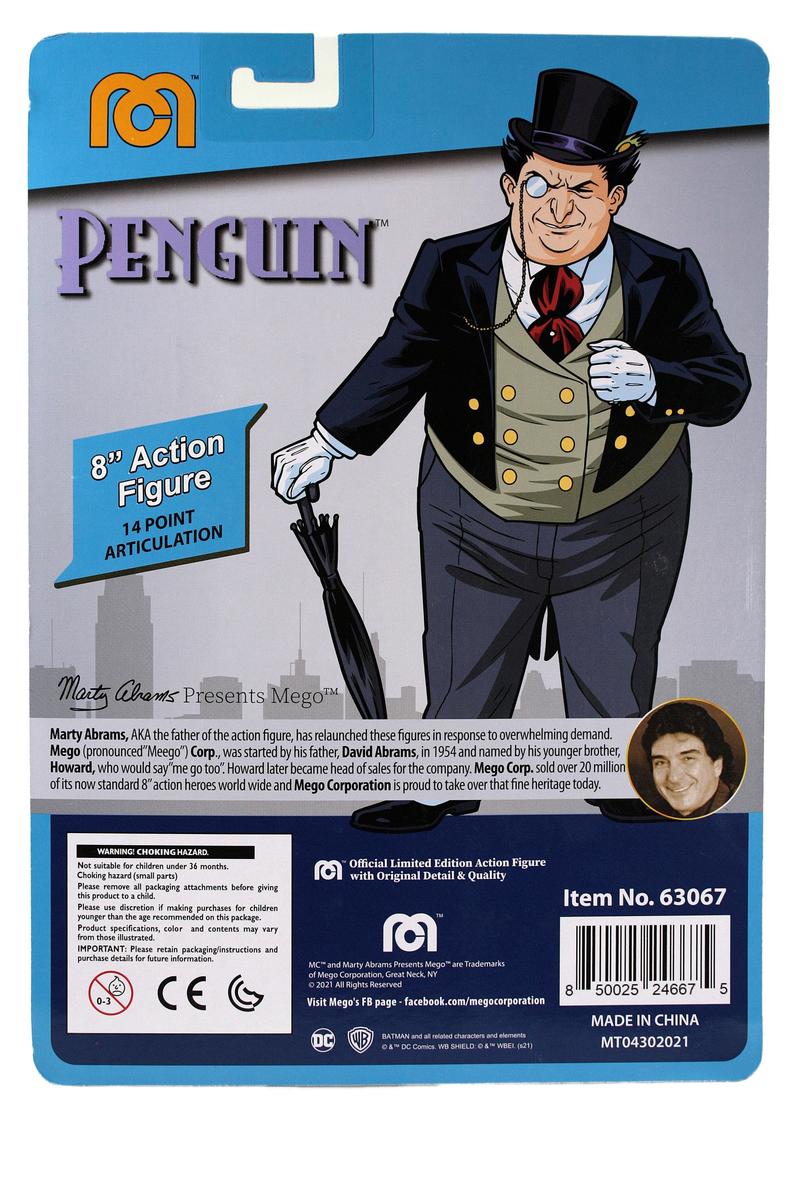 Mego DC Wave 13 - Penguin 8" Action Figure - Zlc Collectibles