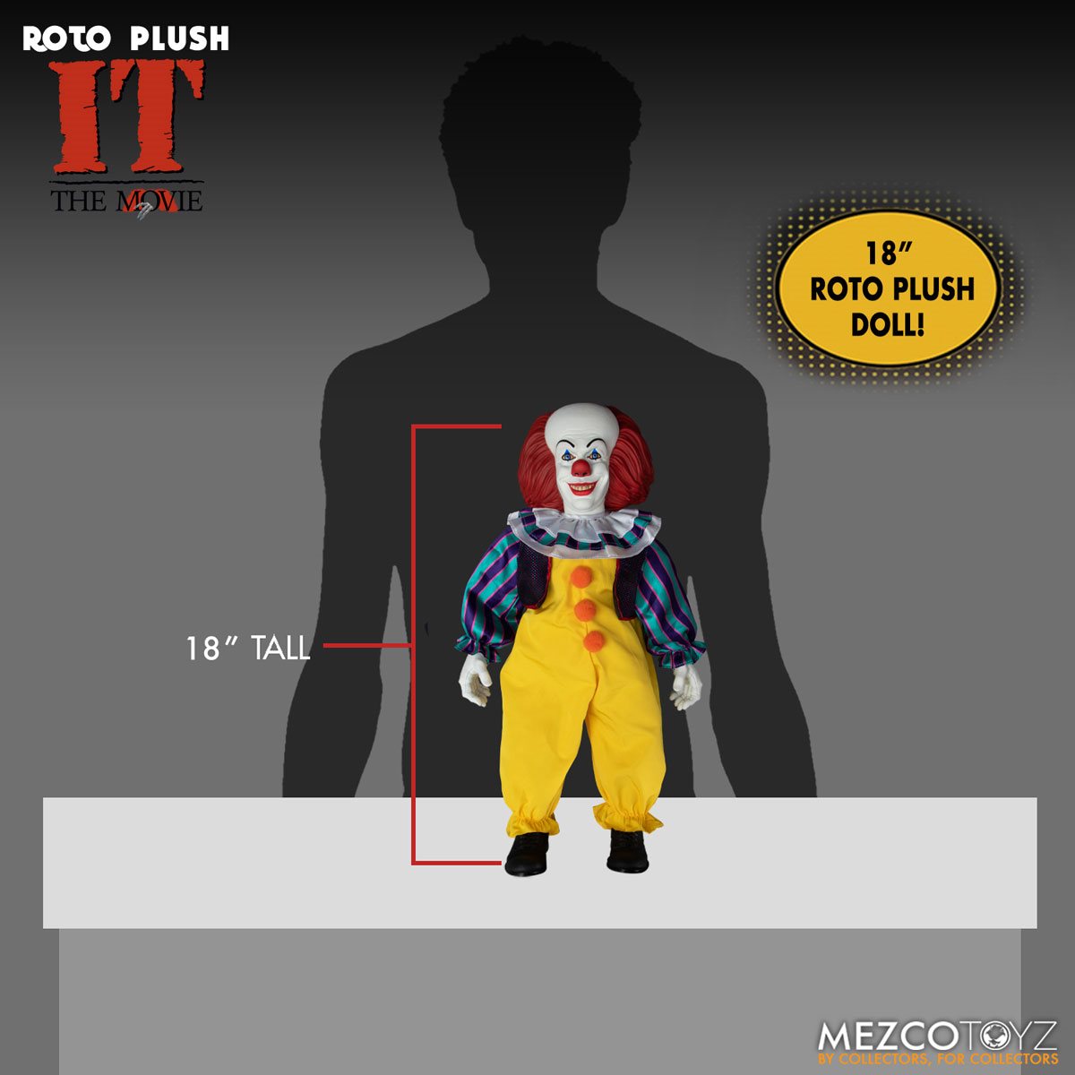MDS Roto - IT (1990): Pennywise 18" Plush