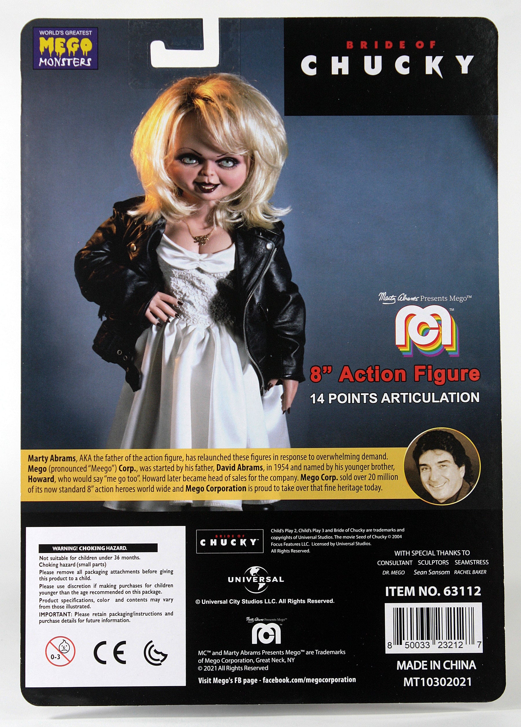 Damaged Package Mego Horror Wave 14 - Bride of Chucky 8" Action Figure