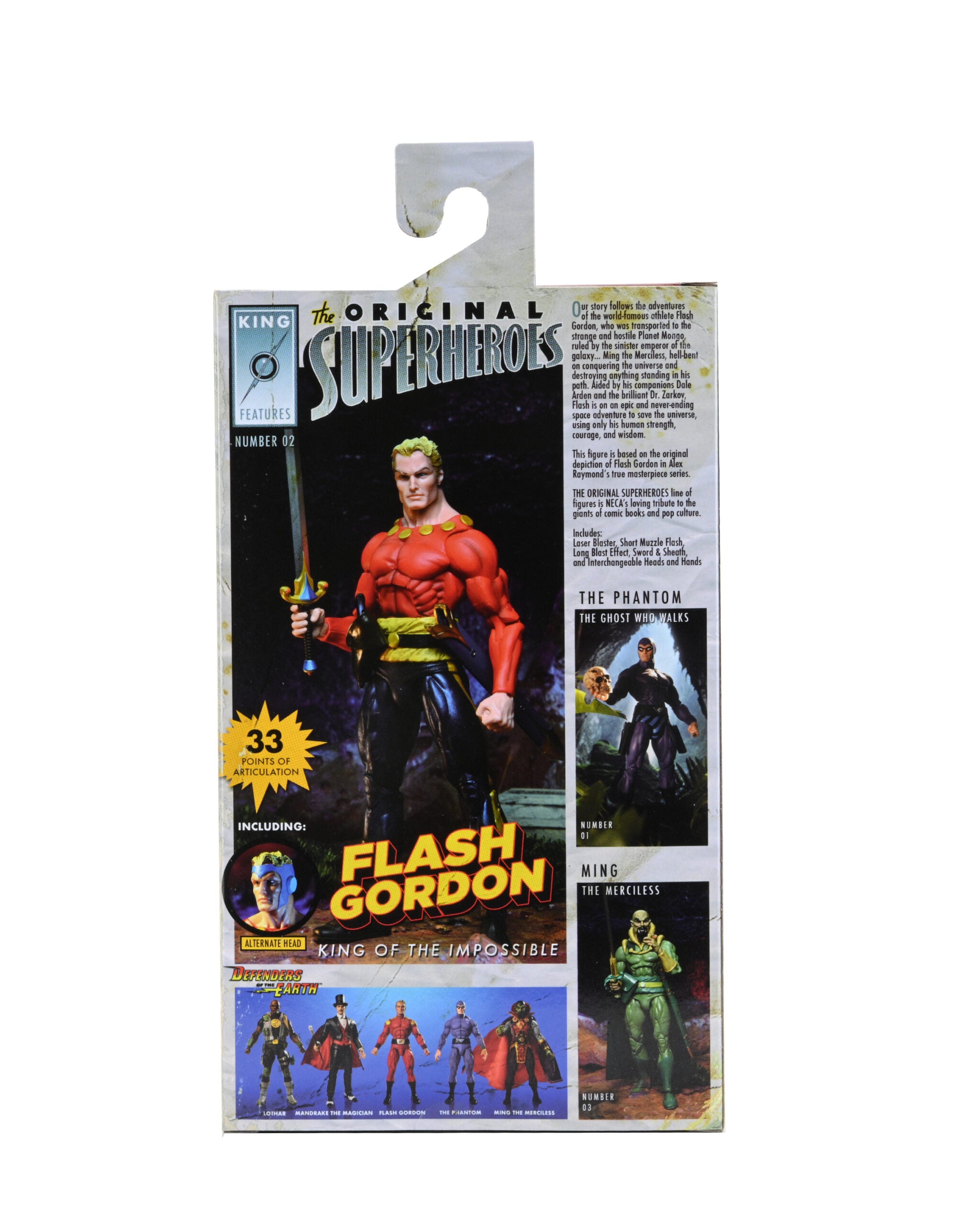 NECA - King Features The Original Superheroes - Flash Gordon 7" Action Figure