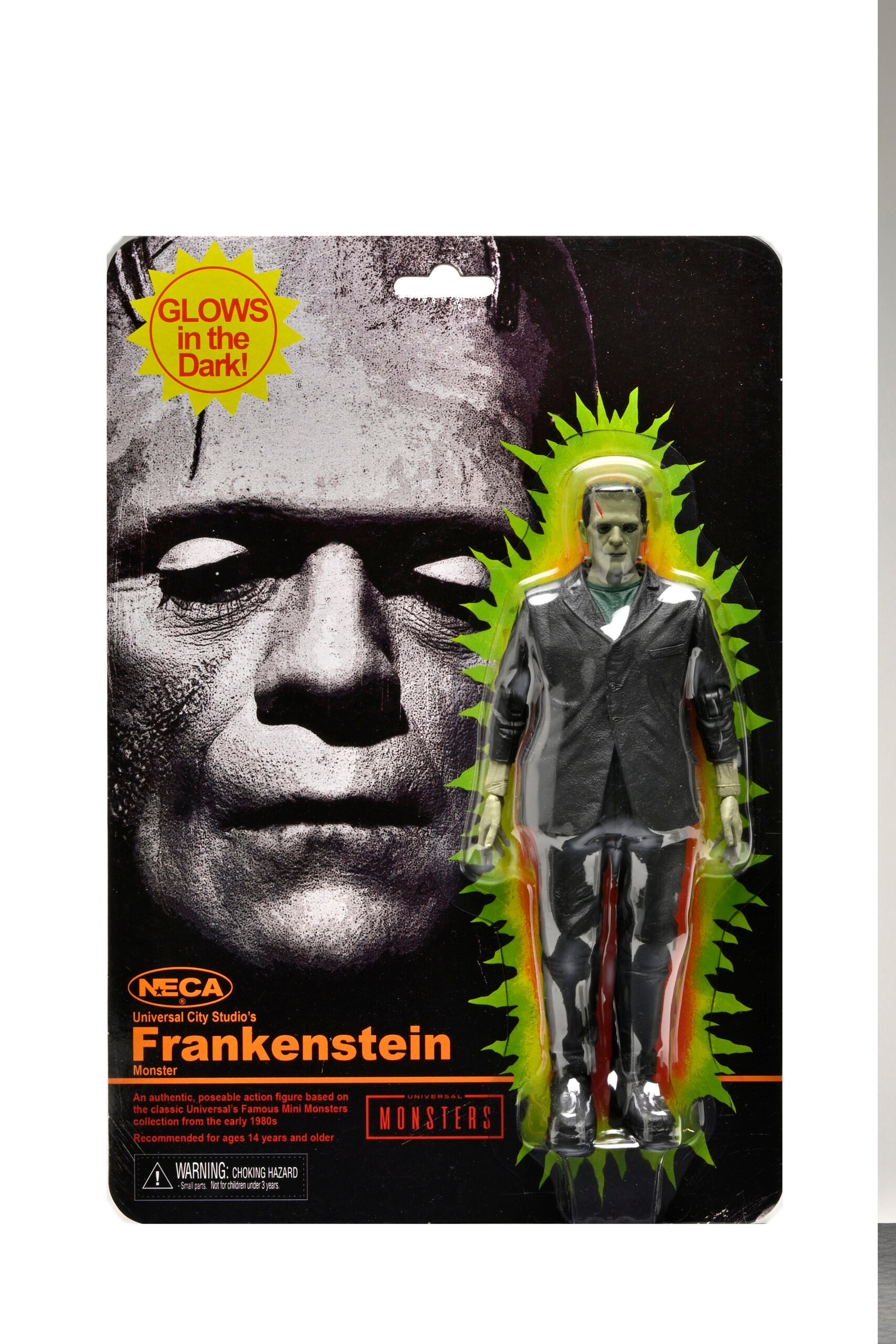 NECA - Universal Monsters - Retro Glow In The Dark Frankenstein's Monster 7" Action Figure