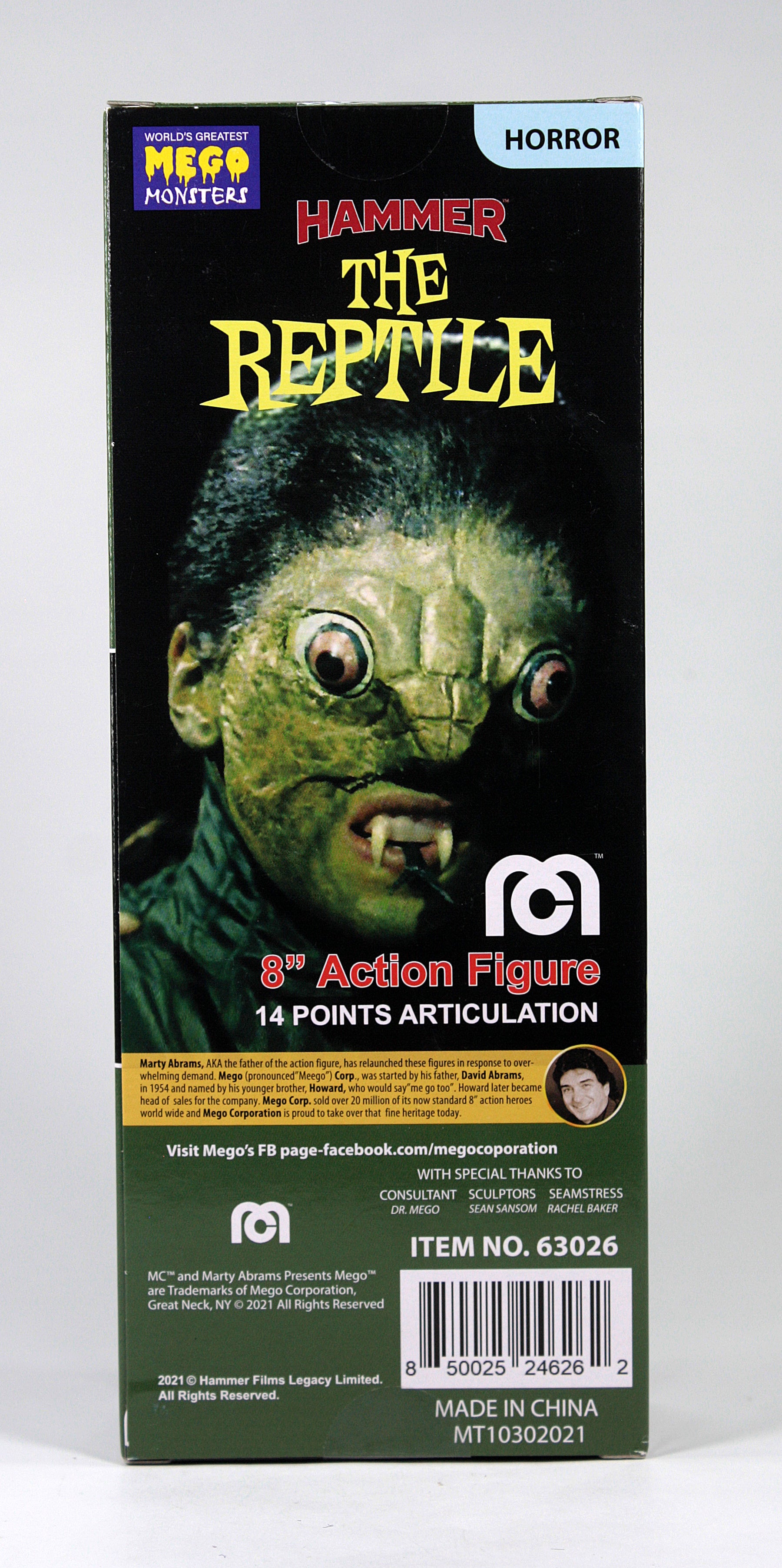 Mego Horror Wave 14 - Hammer Reptile (Window Box) 8" Action Figure